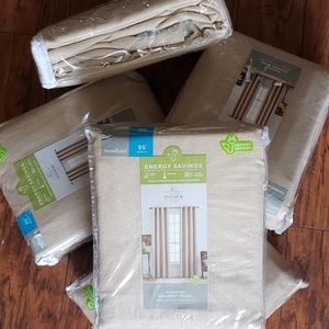 Unisex Quality Grommet Beige Curtains